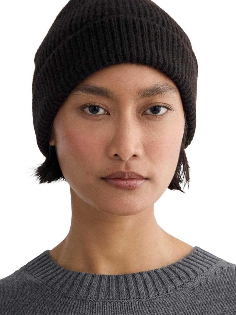 Cozy Unisex Cashmere Ribbed Beanie | Soft, Warm Knit Hat for All Seasons